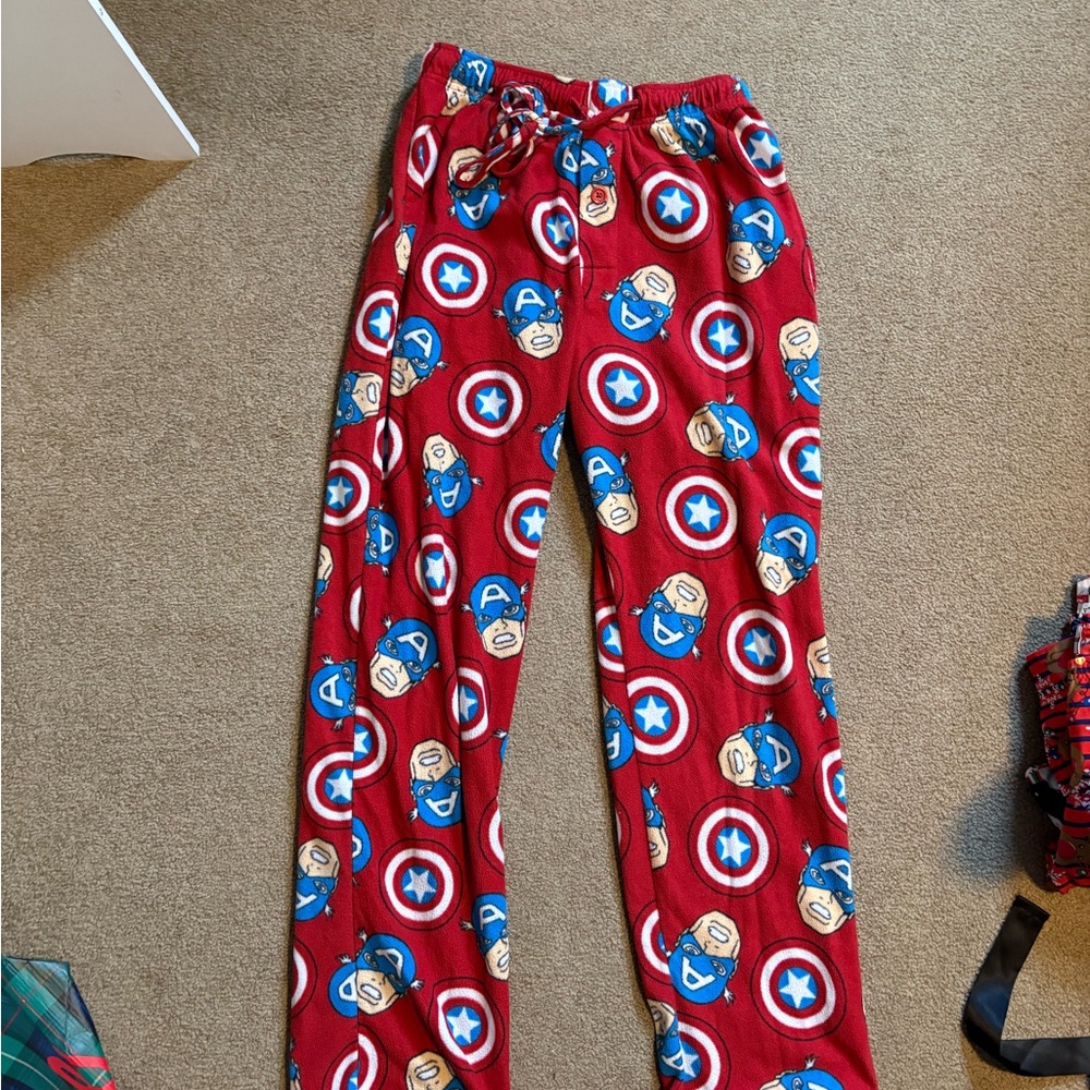 Marvel Red and Blue Captain America Lounge Pants